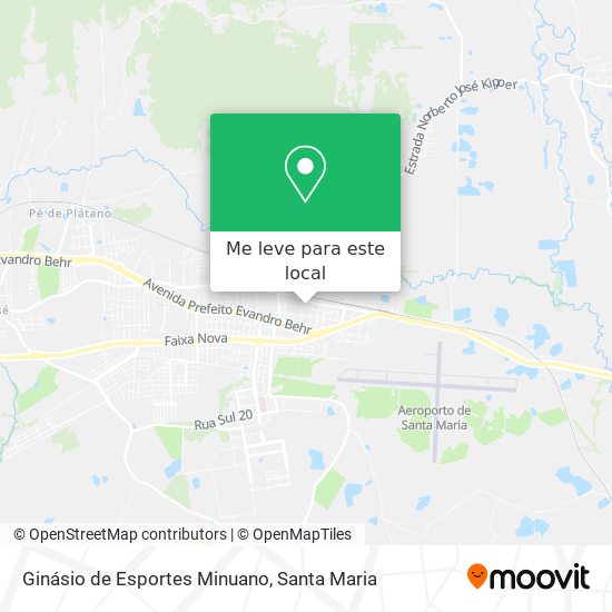 Ginásio de Esportes Minuano mapa