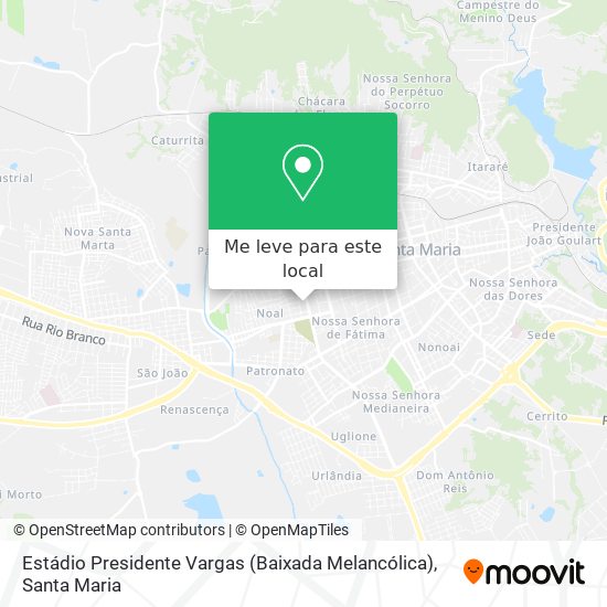 Estádio Presidente Vargas (Baixada Melancólica) mapa