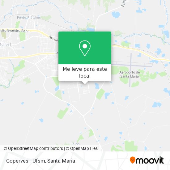 Coperves - Ufsm mapa