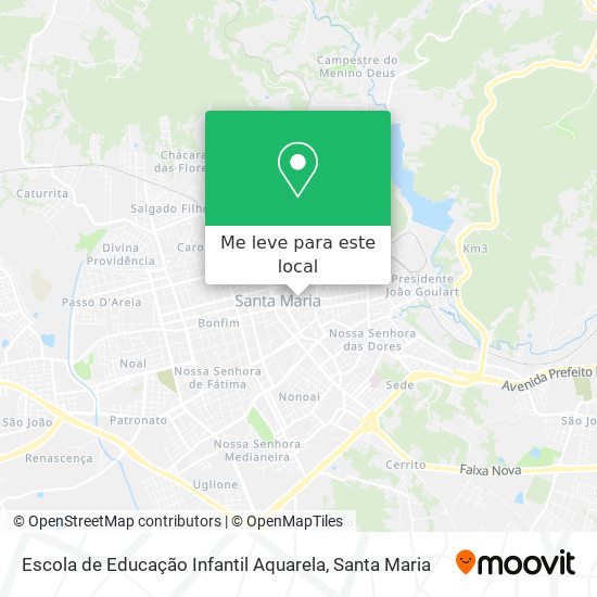 Escola de Educação Infantil Aquarela mapa