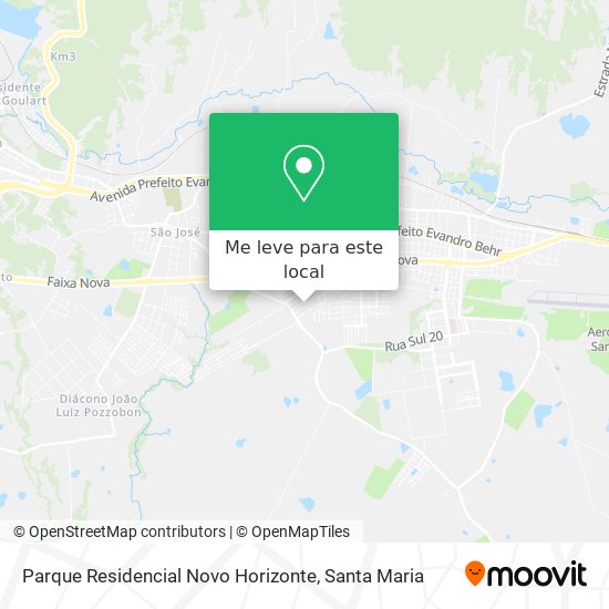 Parque Residencial Novo Horizonte mapa