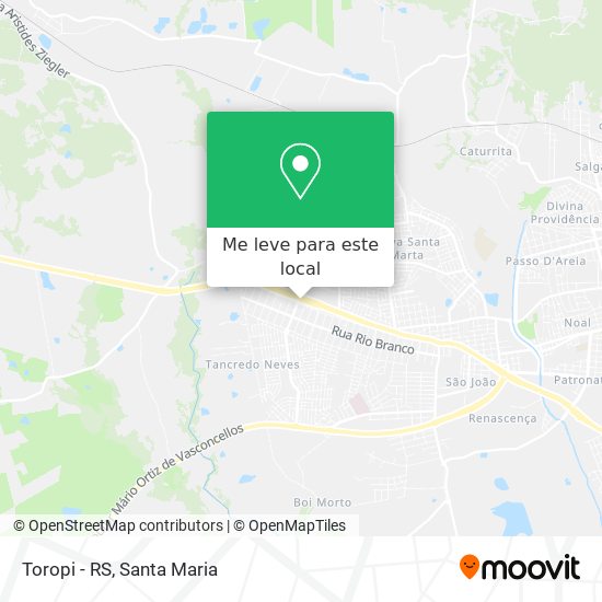 Toropi - RS mapa