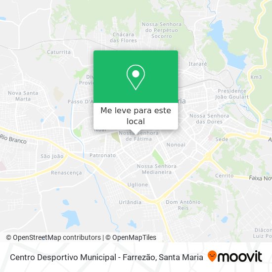 Centro Desportivo Municipal - Farrezão mapa
