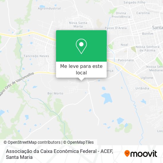 Associação da Caixa Econômica Federal - ACEF mapa