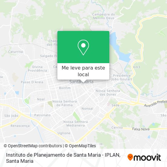 Instituto de Planejamento de Santa Maria - IPLAN mapa