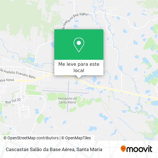 Cascastas Salão da Base Aérea mapa