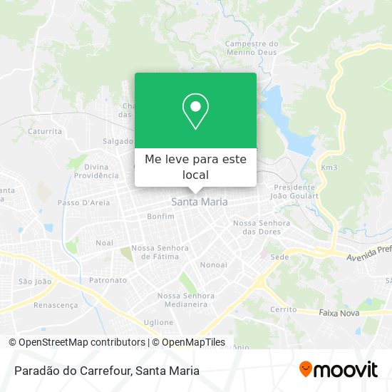 Paradão do Carrefour mapa