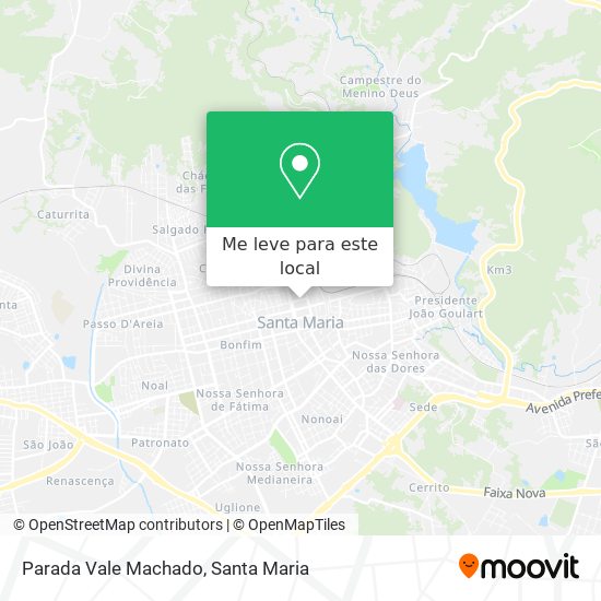 Parada Vale Machado mapa