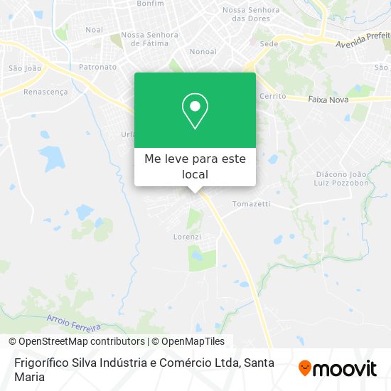 Frigorífico Silva Indústria e Comércio Ltda mapa