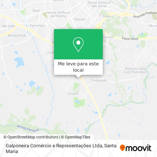 Galponeira Comércio e Representações Ltda mapa