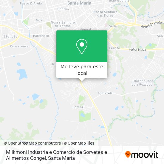 Milkmoni Industria e Comercio de Sorvetes e Alimentos Congel mapa