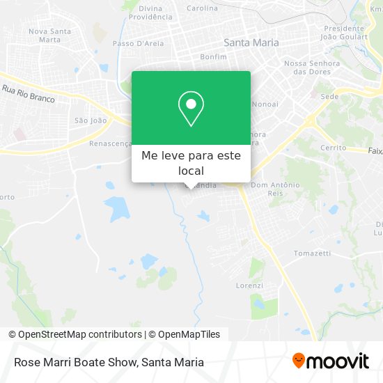 Rose Marri Boate Show mapa
