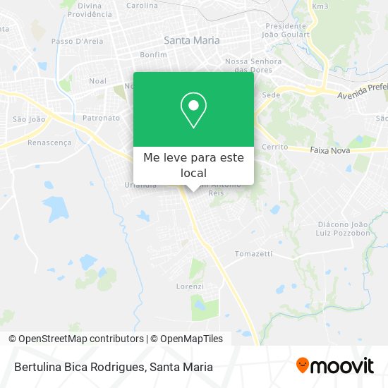 Bertulina Bica Rodrigues mapa