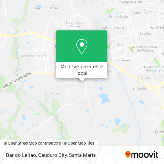 Bar do Leitao, Cauduro City mapa