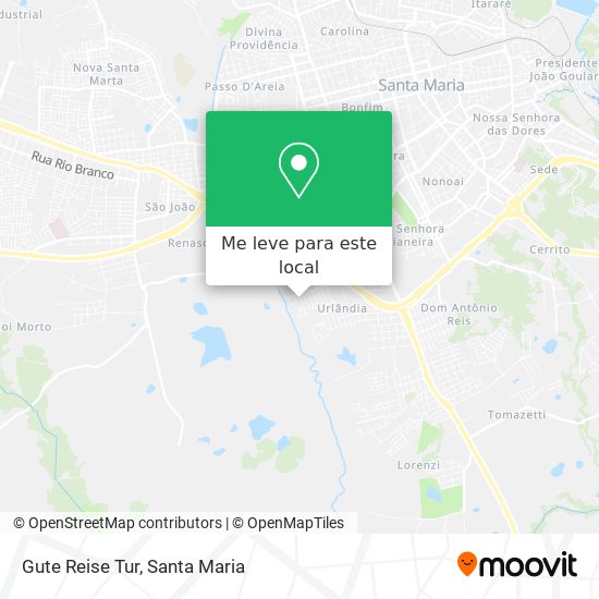 Gute Reise Tur mapa