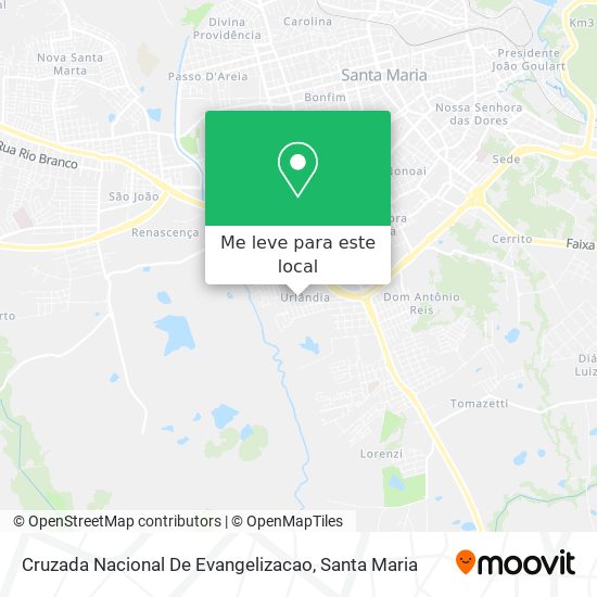 Cruzada Nacional De Evangelizacao mapa