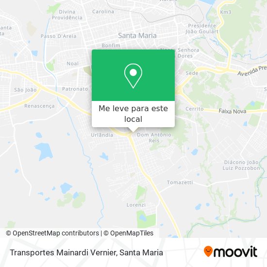 Transportes Mainardi Vernier mapa