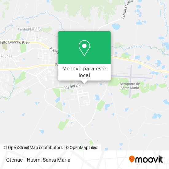 Ctcriac - Husm mapa