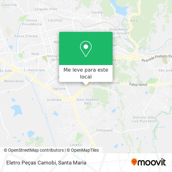 Eletro Peças Camobi mapa