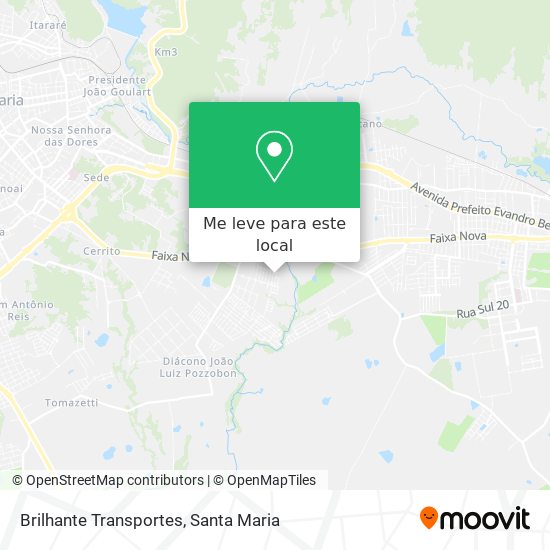 Brilhante Transportes mapa