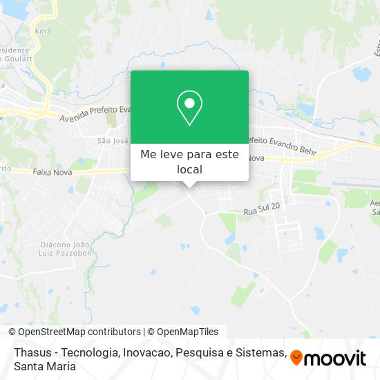 Thasus - Tecnologia, Inovacao, Pesquisa e Sistemas mapa