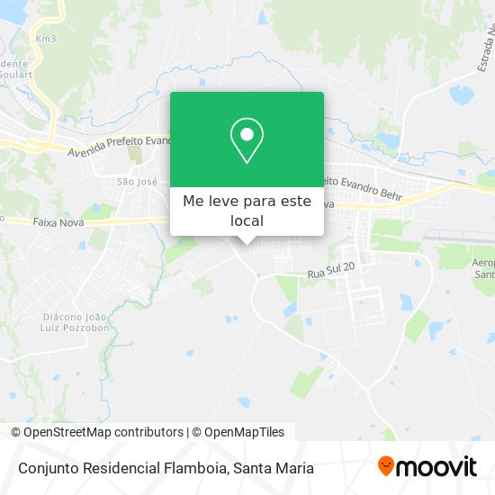 Conjunto Residencial Flamboia mapa