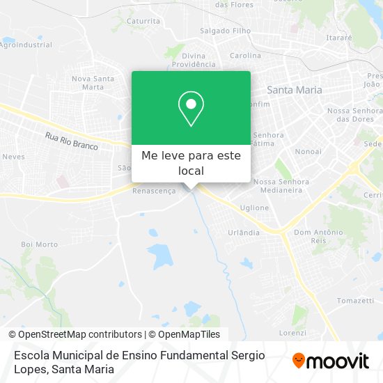 Escola Municipal de Ensino Fundamental Sergio Lopes mapa