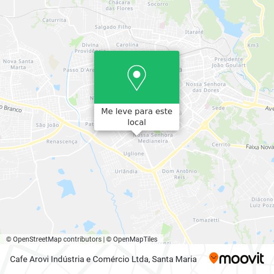 Cafe Arovi Indústria e Comércio Ltda mapa