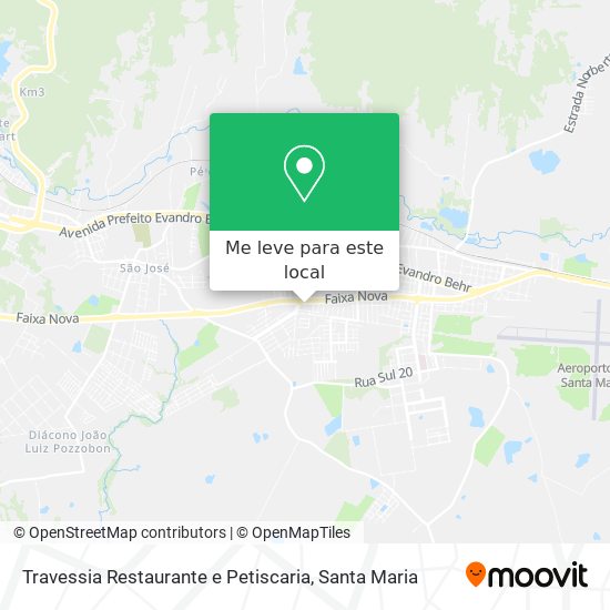 Travessia Restaurante e Petiscaria mapa