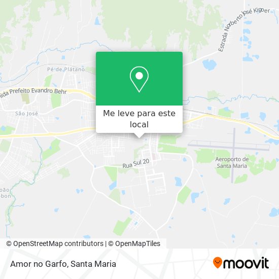 Amor no Garfo mapa