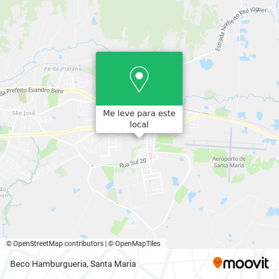 Beco Hamburgueria mapa