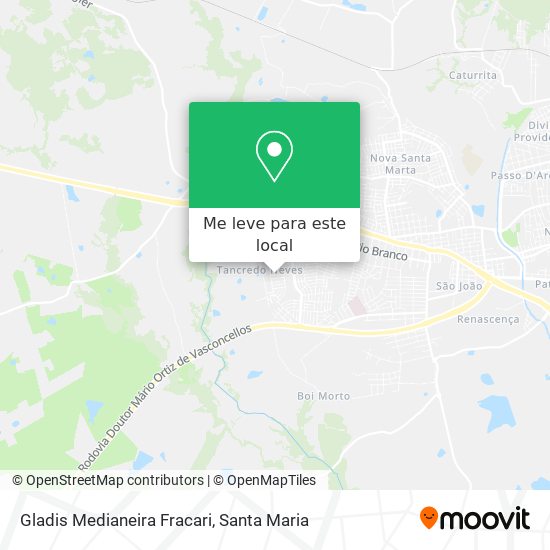 Gladis Medianeira Fracari mapa