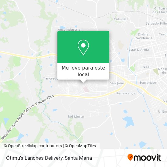 Ótimu's Lanches Delivery mapa
