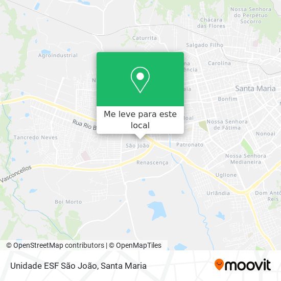 Unidade ESF São João mapa
