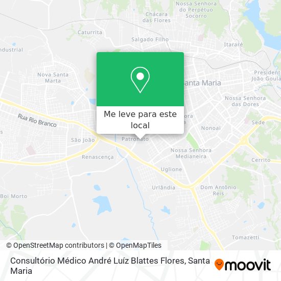 Consultório Médico André Luíz Blattes Flores mapa