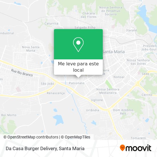 Da Casa Burger Delivery mapa