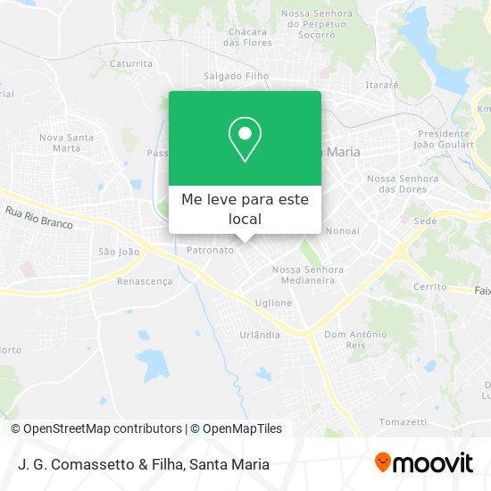 J. G. Comassetto & Filha mapa