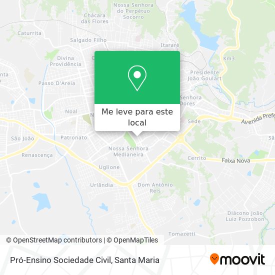 Pró-Ensino Sociedade Civil mapa