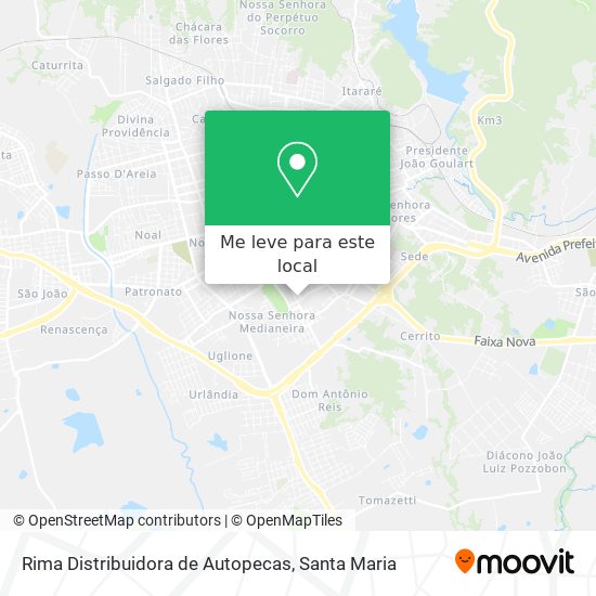 Rima Distribuidora de Autopecas mapa