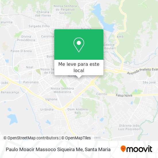 Paulo Moacir Massoco Siqueira Me mapa