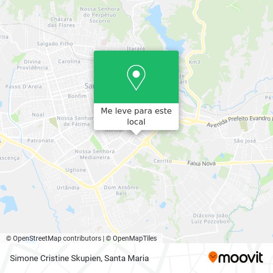 Simone Cristine Skupien mapa