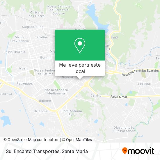 Sul Encanto Transportes mapa