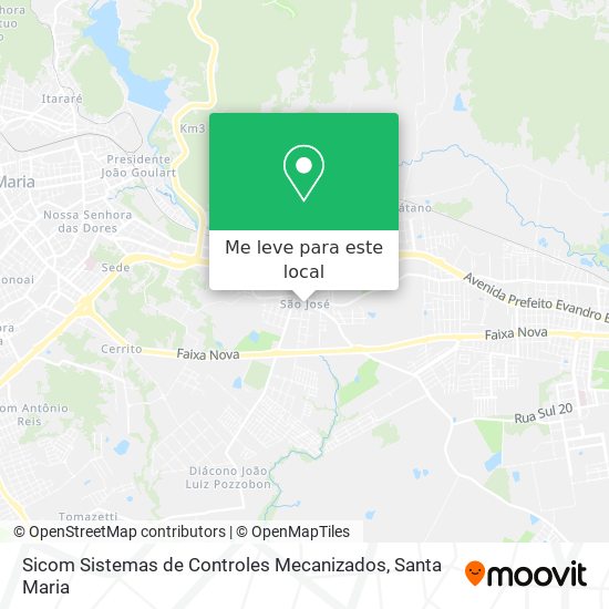 Sicom Sistemas de Controles Mecanizados mapa