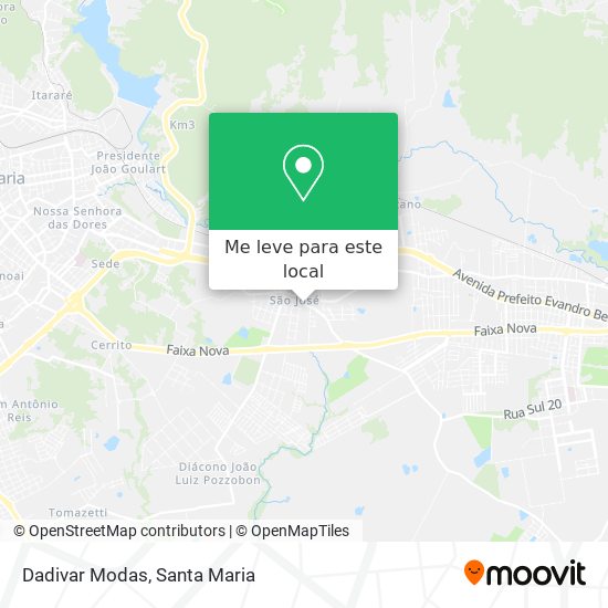 Dadivar Modas mapa