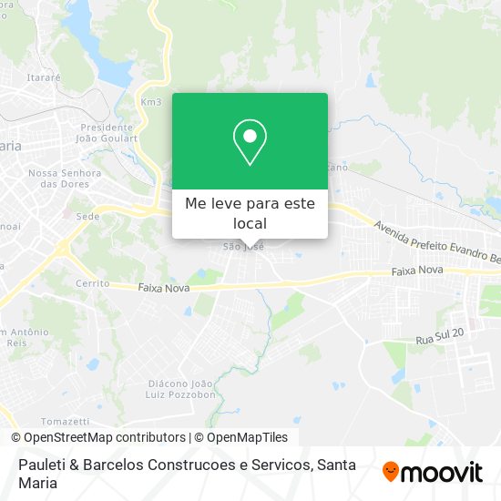 Pauleti & Barcelos Construcoes e Servicos mapa