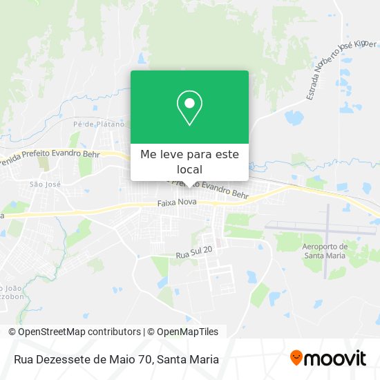 Rua Dezessete de Maio 70 mapa