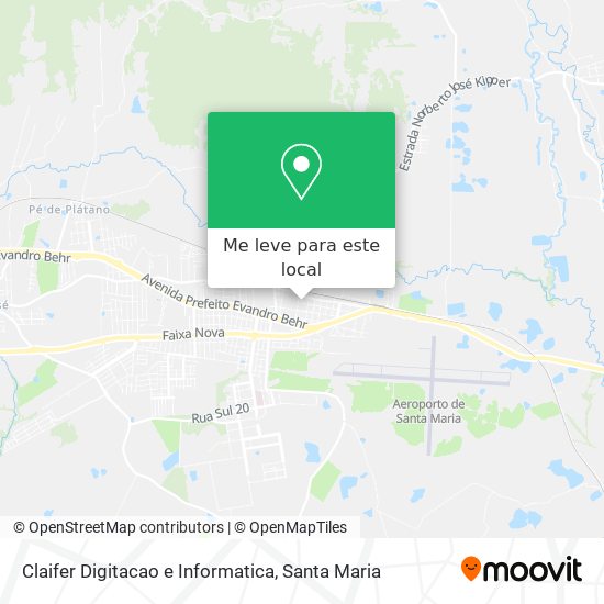 Claifer Digitacao e Informatica mapa