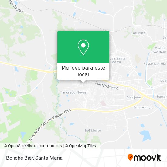 Boliche Bier mapa