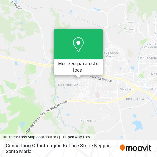 Consultório Odontológico Katiuce Stribe Kepplin mapa