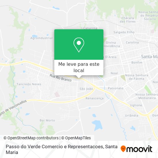 Passo do Verde Comercio e Representacoes mapa